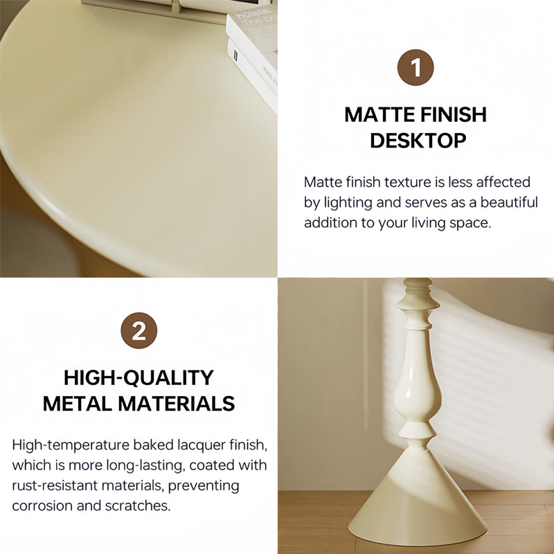 Metal Round Small Side Table