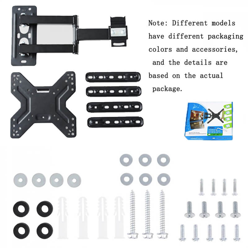 Full Motion Swivel TV Wall Bracket for 14-65 Inch