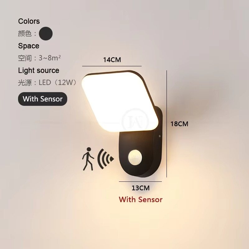 Motion Sensor LED Wall Light