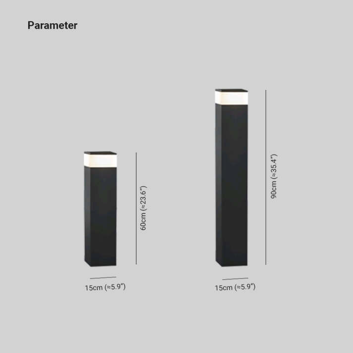 Orr Industrie Design LED Outdoor Lamp Rectangular Metal Outdoor