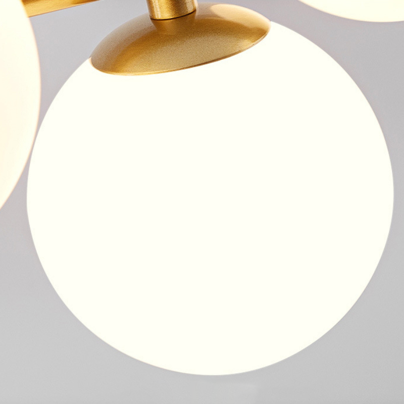 Luxury dining table pendant lamp made of blown glass