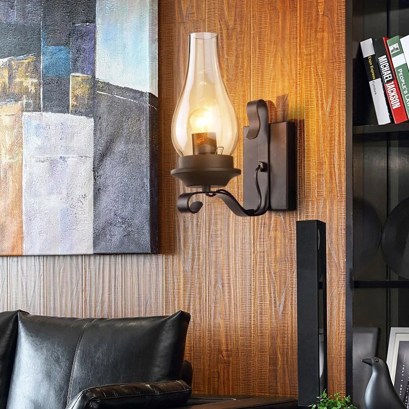 Retro Industrial Light Iron Wall Lamp