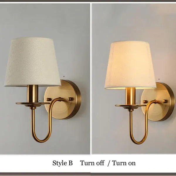 Fabric E14 Wall Lamp