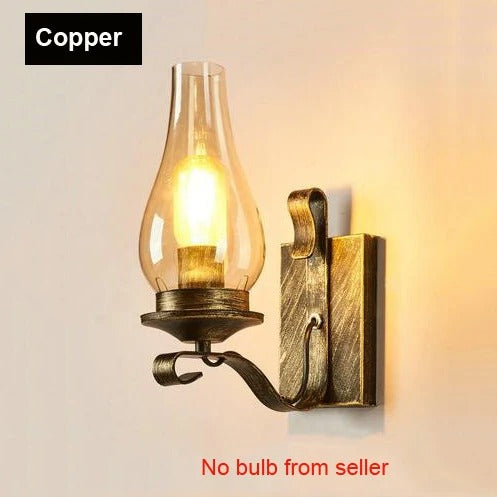 Retro Industrial Light Iron Wall Lamp