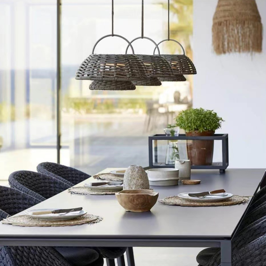 Bamboo Outdoor Pendant Light