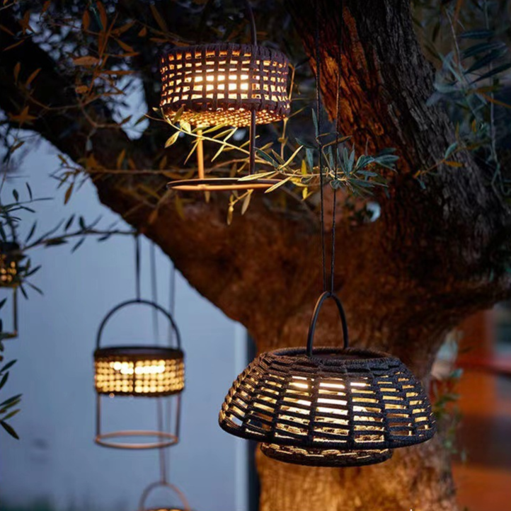 Bamboo Outdoor Pendant Light