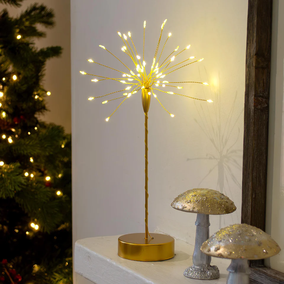 Mini Table Starburst Gold (Pack of 6)